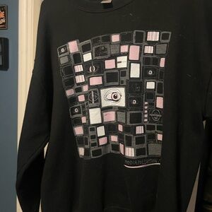 Media pollution tv sweatshirt